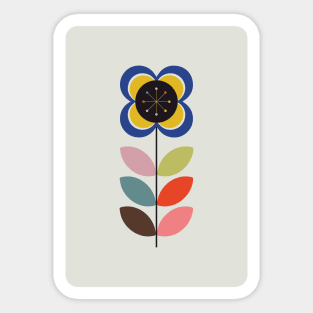 Mid Century Flower 3 Sticker